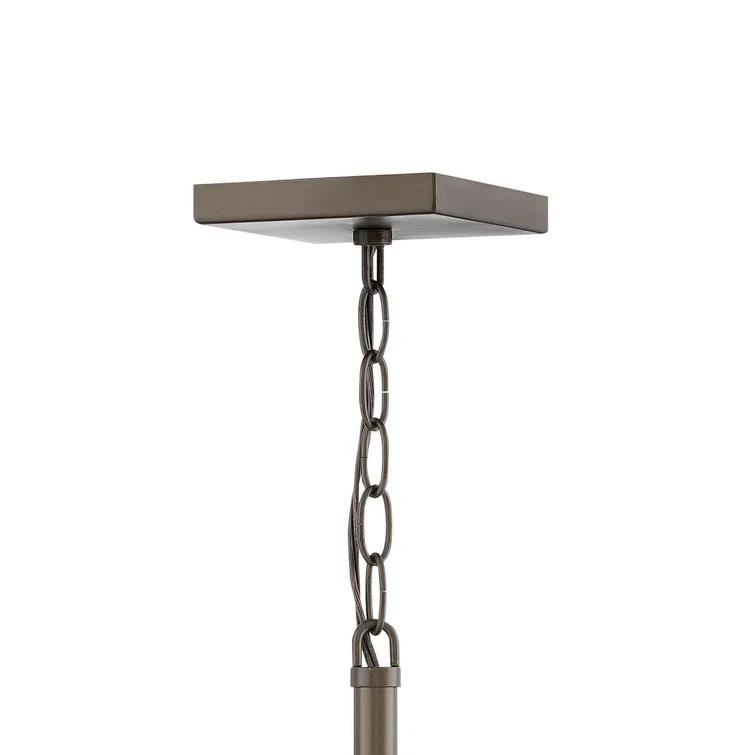 Hinkley Rhodes Four-Light 12V Outdoor Candle Open Cage Pendant