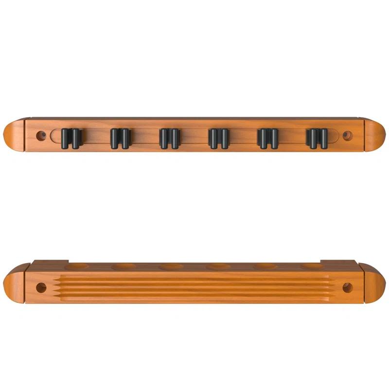 Fat Cat 6-cue Wall Oak Cue Rack