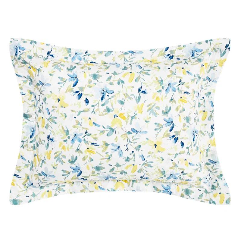 Laura Ashley Laura Ashley Nora Blue Cotton Comforter Bonus Set