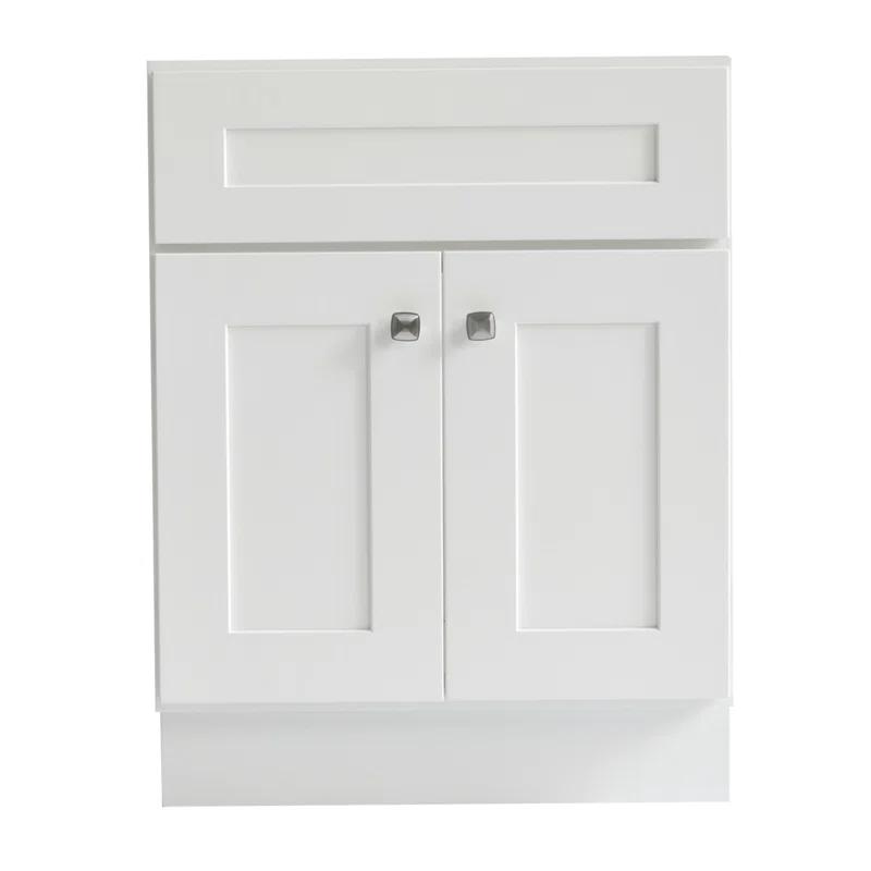 Design House Brookings 24 Inch Bathroom Vanity, Ready to Assemble, Solid Wood, Sherwin Williams – Design House, 587063