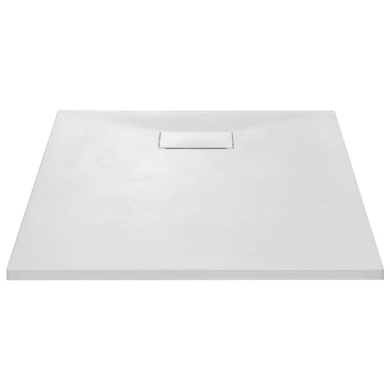 VidaXL Shower Base Pan with Center Drain Shower Tray Bath Pan SMC Rectangular