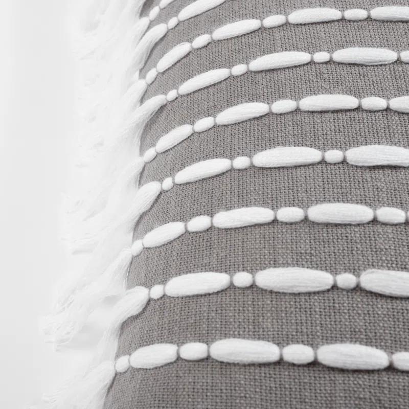 Lush Decor Cotton Striped 20'' Throw Pillow Cover