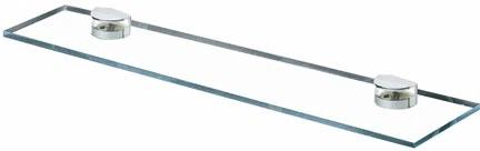 Alno Euro 18" Glass Shelf With Brackets - Polished Chrome