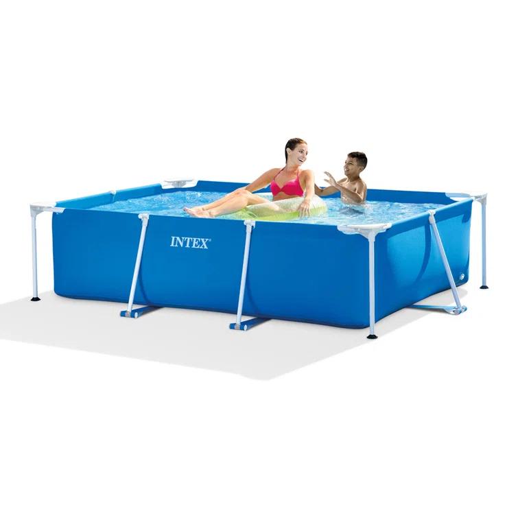 Intex New Intex Rectangular Frame Above Ground Swimming Pool & Reviews | Wayfair