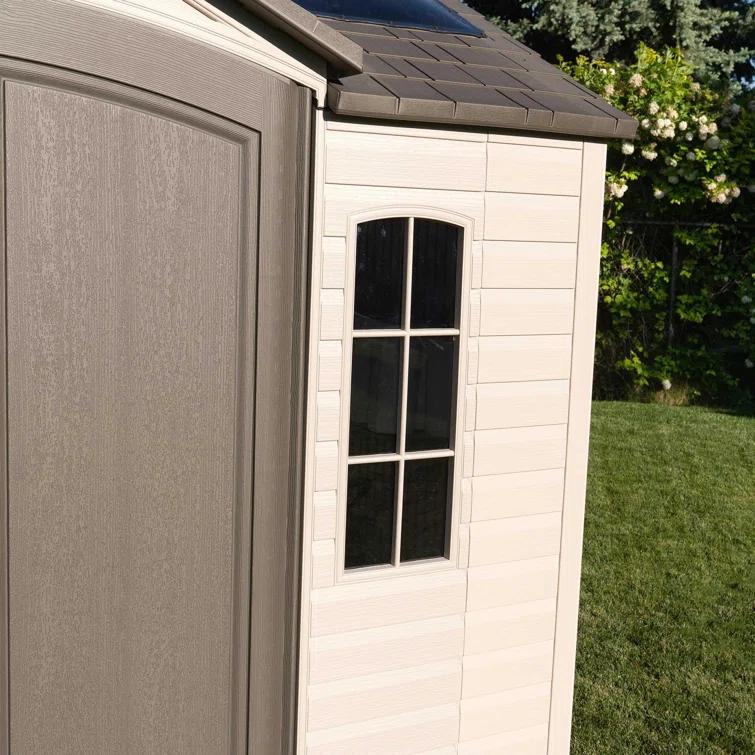 Lifetime Lifetime 10 Ft. x 8 Ft. High-Density Polyethylene (Plastic) Outdoor Storage Shed with Steel-Reinforced Construction