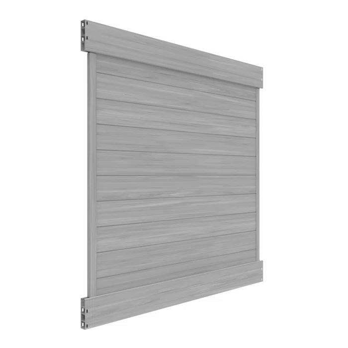 Barrette Outdoor Living Horizontal Fence Driftwood Vinyl Privacy Panel Kit