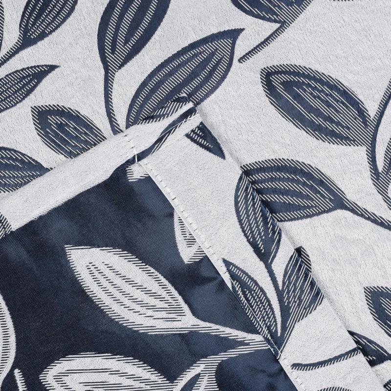 Modern Bohemian Leaves Polyester Machine Washable Room Darkening Blackout Curtains by Superior (Set of 2)