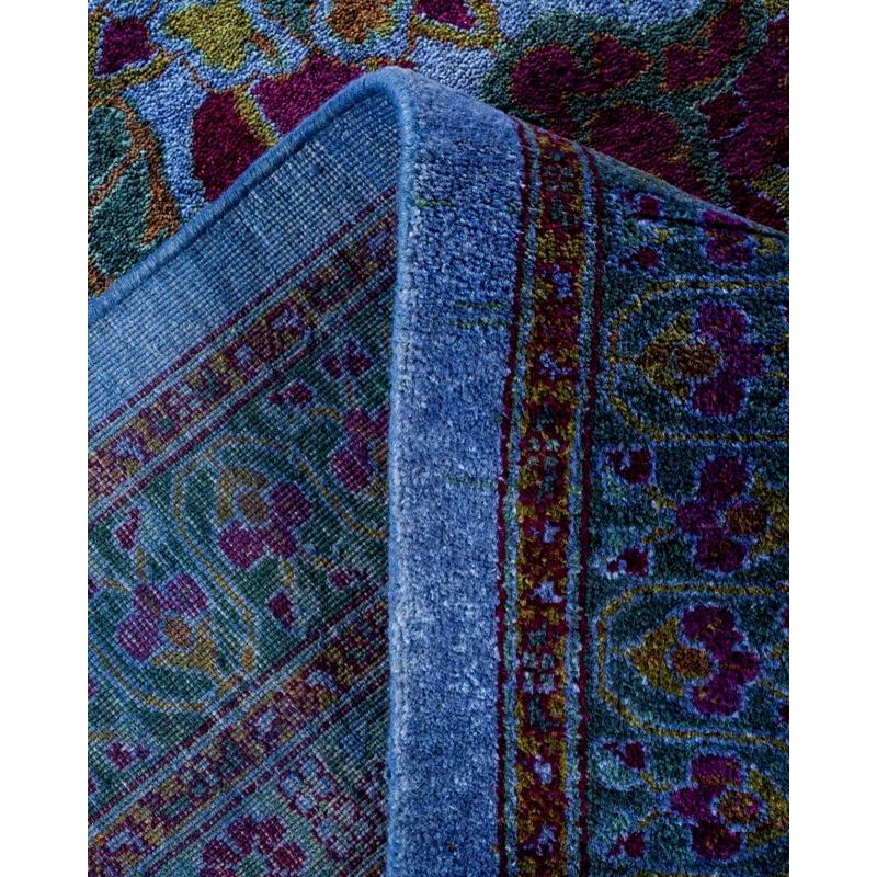 The Twillery Co.® Haydon Hand Knotted Wool Contemporary Bl Area Rug 10' 1" x 13' 6"
