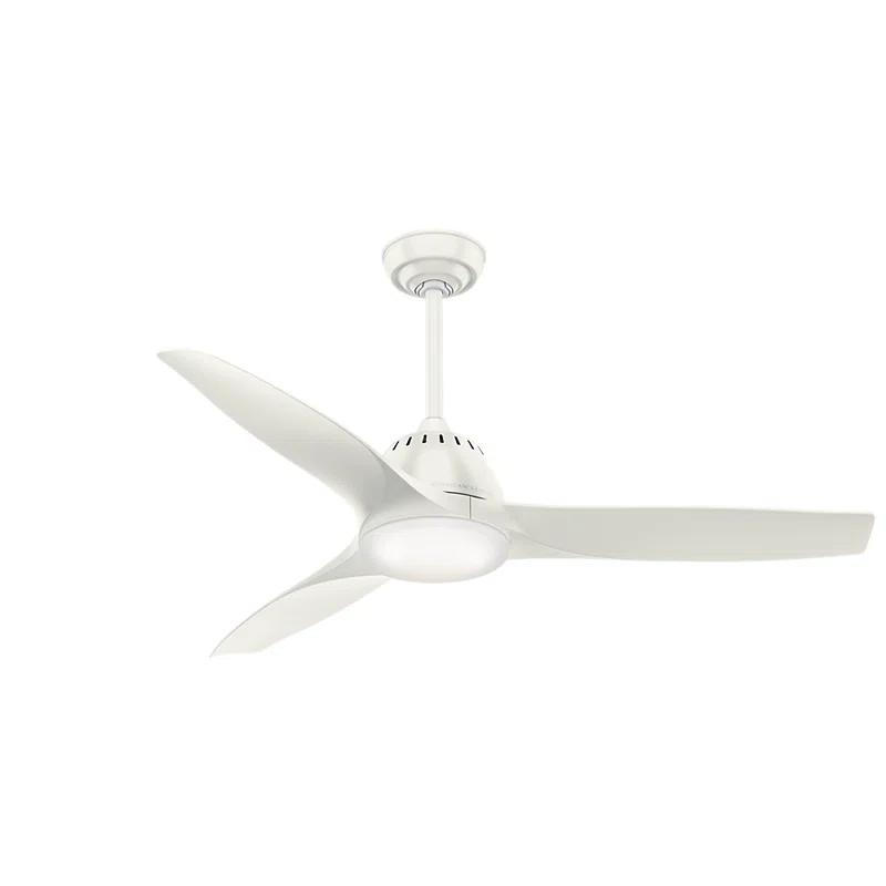 Casablanca Fan 52" Wisp 3 - Blade LED Standard Ceiling Fan with Remote Control and Light Kit Included