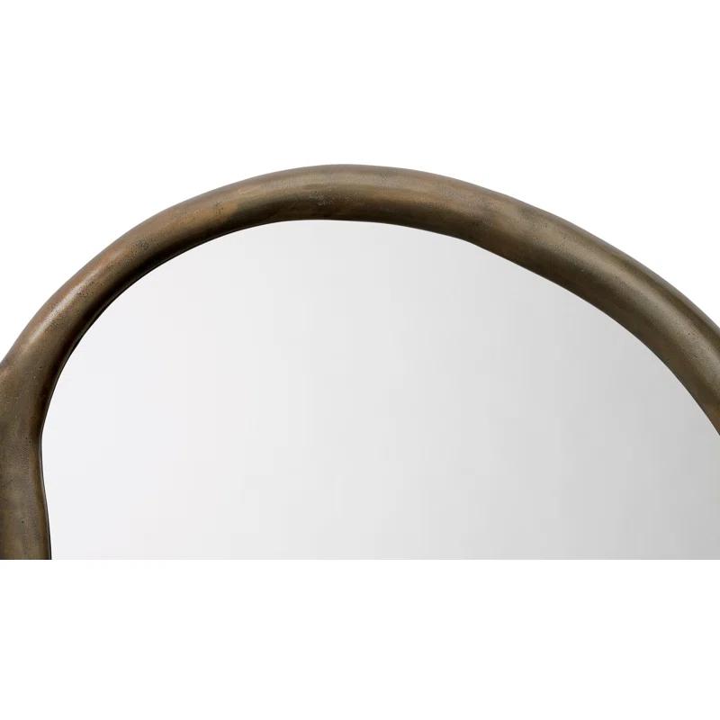 Doreen Round Mirror - Brass
