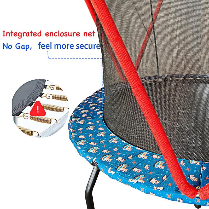 Ceballos 66'' Trampoline For Kids Toddler Indoor Outdoor Small Trampolines For Baby With Heighten Net No-Gap Design For Kids