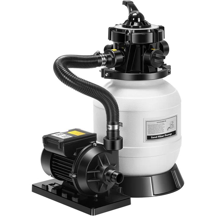 VIVOHOME 4600 Gallons 2087 GPH Above Ground Pool Sand Filter Pump