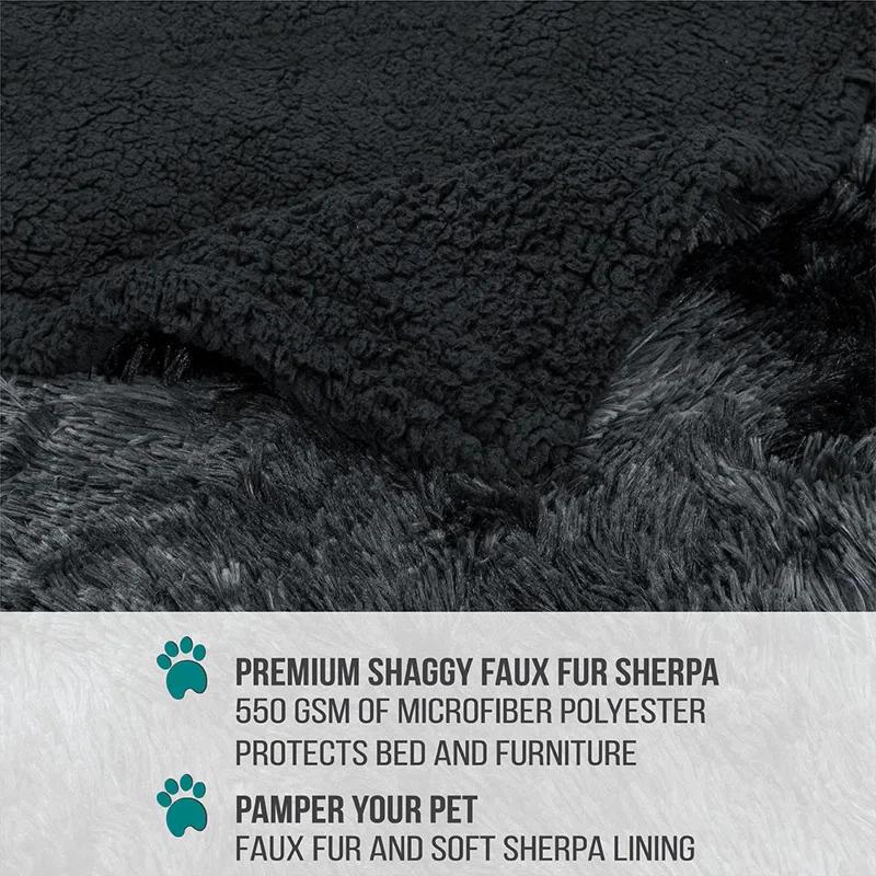 PetAmi Faux Fur Sherpa Pet Blanket