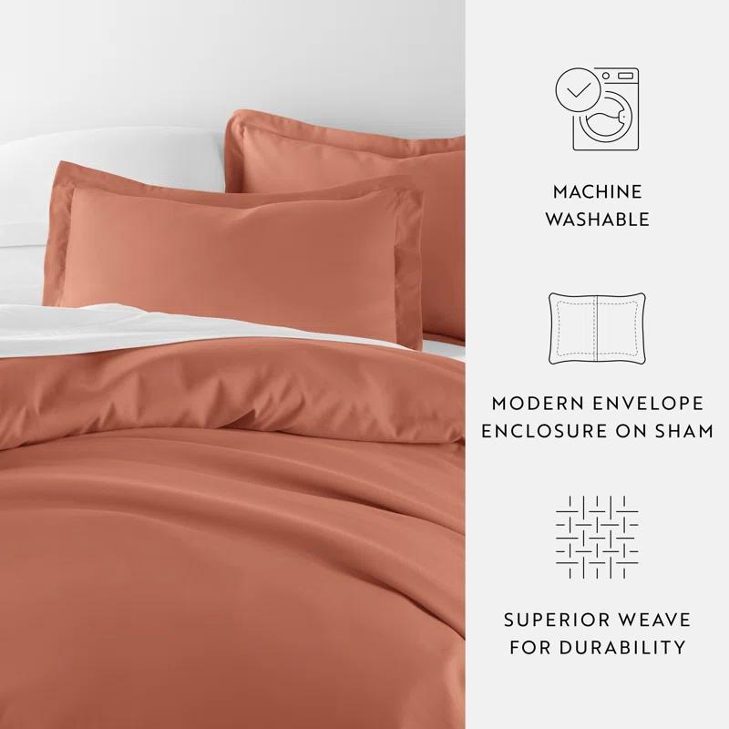 IEnjoy Home Super Soft Double Brushed Duvet Cover Set