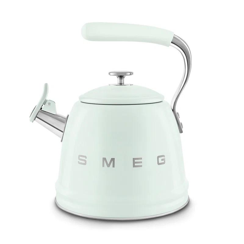 SMEG Pastel Green Whistling Stovetop Kettle