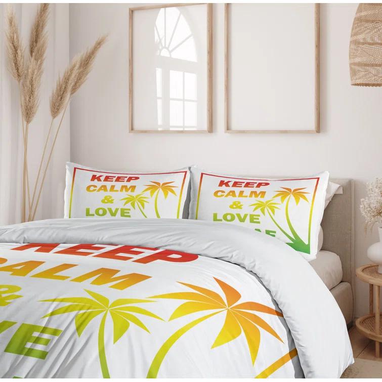 Ambesonne Rasta Modern & Contemporary Duvet Cover Set