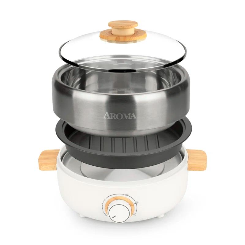AROMA ® 2.5-Qt. Multi-Grill Hot Pot