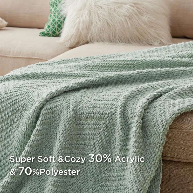 Bedsure Bedsure Knit Woven Blanket