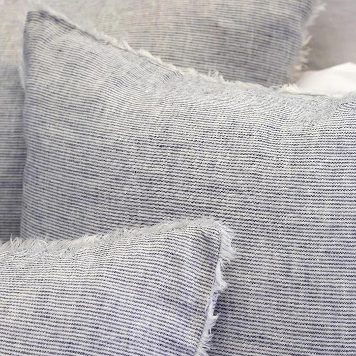 Logan Linen Sham by Pom Pom at Home - Navy / Standard
