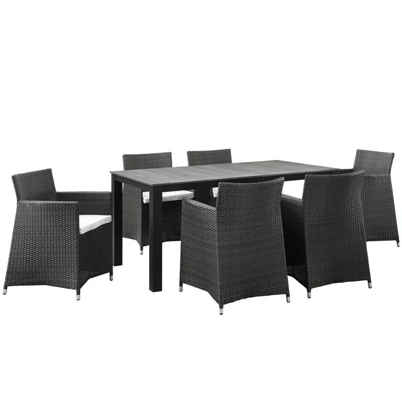 Modway Modway Junction 7-Piece Outdoor Patio Dining Set with Cushion