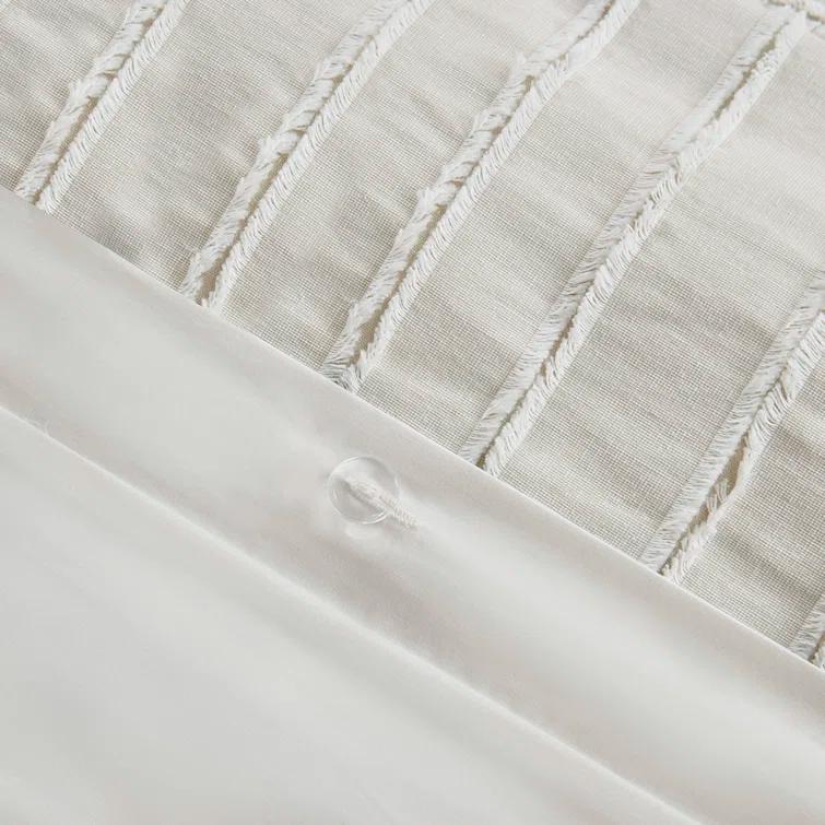 Madison Park Signature Madison Park Signature Essence Oversized Cotton Clipped Jacquard Comforter Set