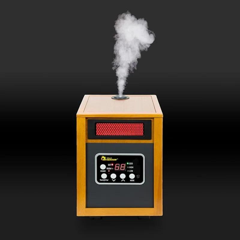 Dr. Infrared Heater DR. INFRARED HEATER DR-968H Indoor Portable Space Heater with Humidifier, 1500-Watt, Cherry