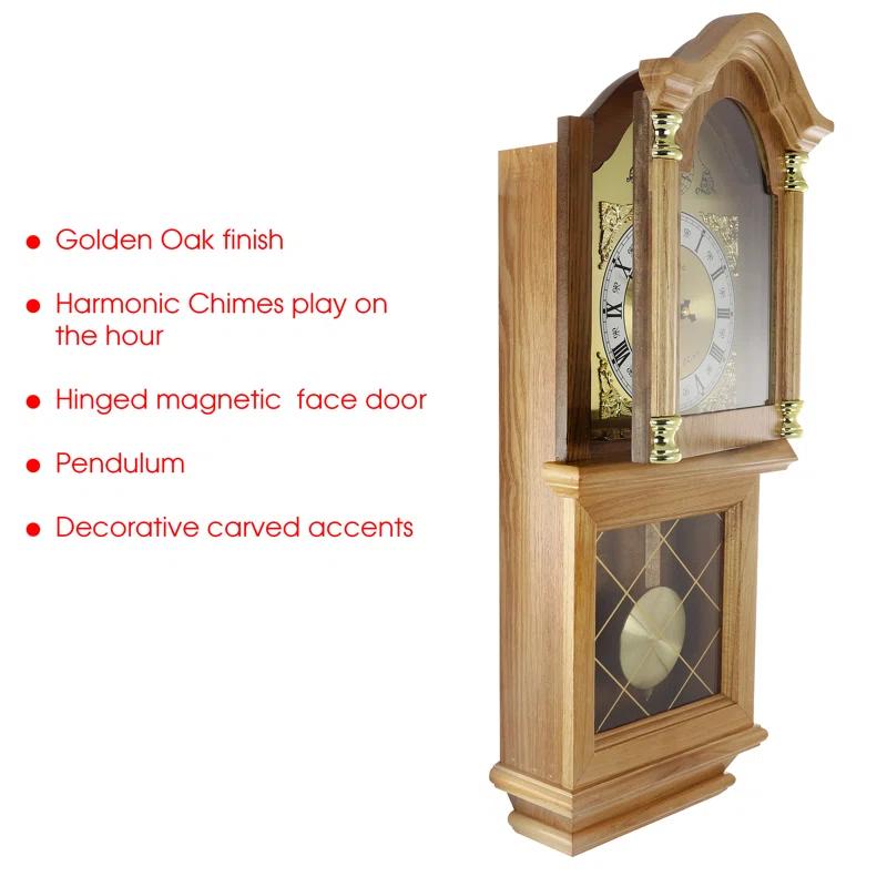 Bedford Clocks Bedford Clock Collection Solid Wood Wall Clock