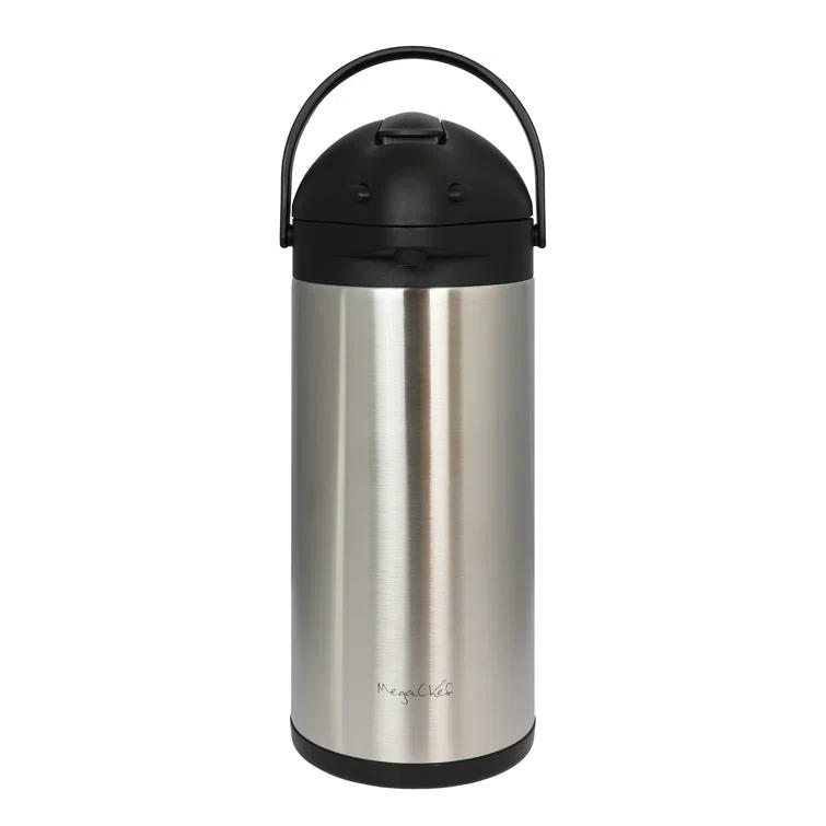 MegaChef MegaChef 5 Liter Stainless Steel Vacuum Body Pump Cap Air Pot