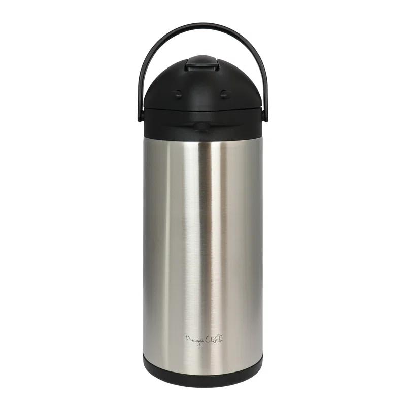 MegaChef MegaChef 5 Liter Stainless Steel Vacuum Body Pump Cap Air Pot