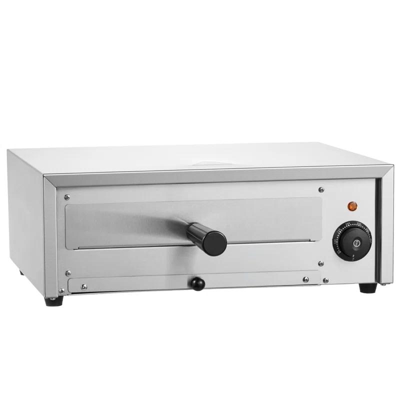 VEVOR Electric Pizza Oven 12-inch 1500W 122-662℉ Temp Range Removable Crumb Tray