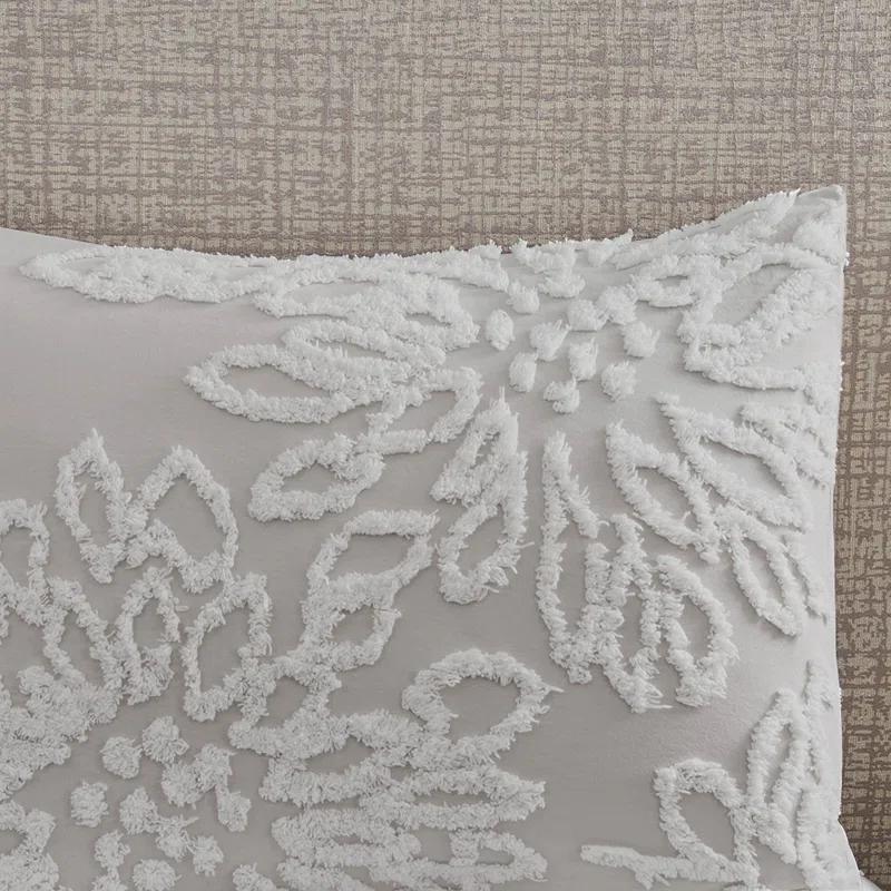 Kelly Clarkson Home Gwyneth 3 Piece Tufted Cotton Chenille Floral Duvet Cover Set