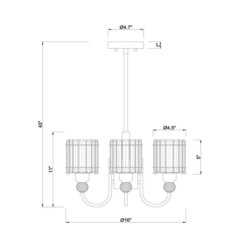 4 - Light Candle Style Pendant
