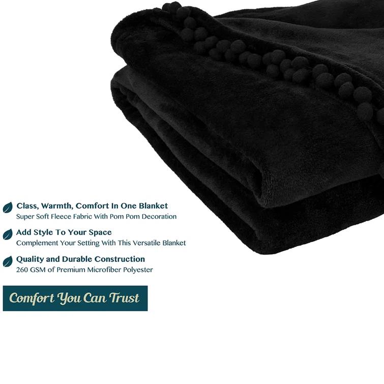 Pavilia Hand Woven Throw Blanket