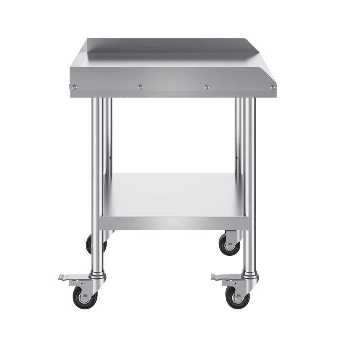 17 Stories 17 Stories Stainless Steel 24'' L x 24'' W x 30'' H Work Table