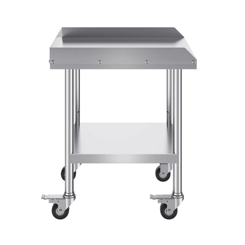 17 Stories 17 Stories Stainless Steel 24'' L x 24'' W x 30'' H Work Table