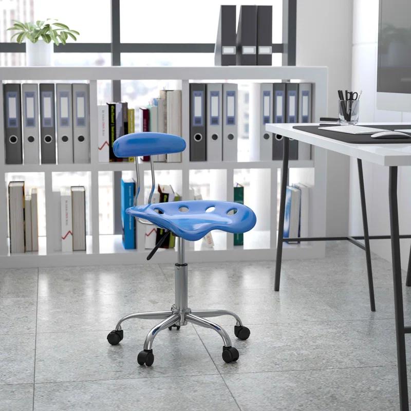 Flash Furniture Bonavant Adjustable Swivel Chair for Desk and Office with Tractor Seat