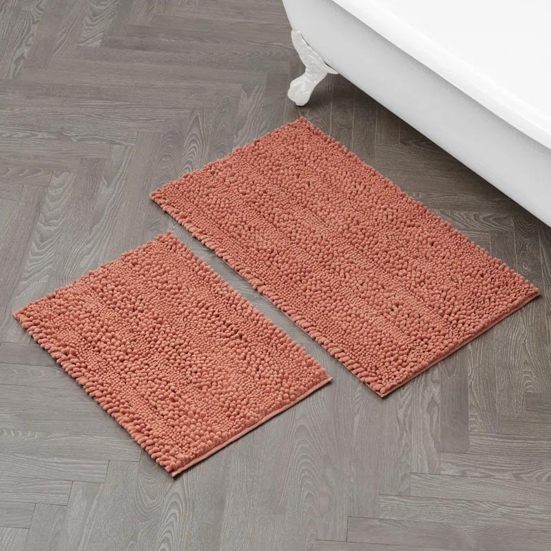 Laura Ashley Laura Ashley Astor Chenille 2 Pieces Non-Slip Bath Mat