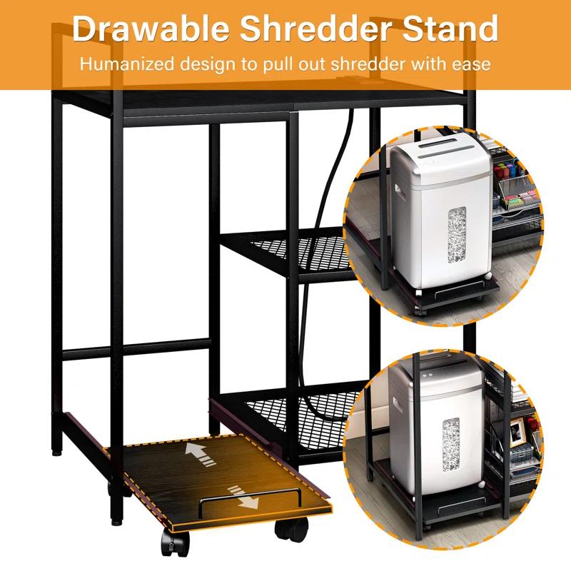 TC-HOMENY 28'' H x 23.5'' W Printer Stand & Reviews | Wayfair