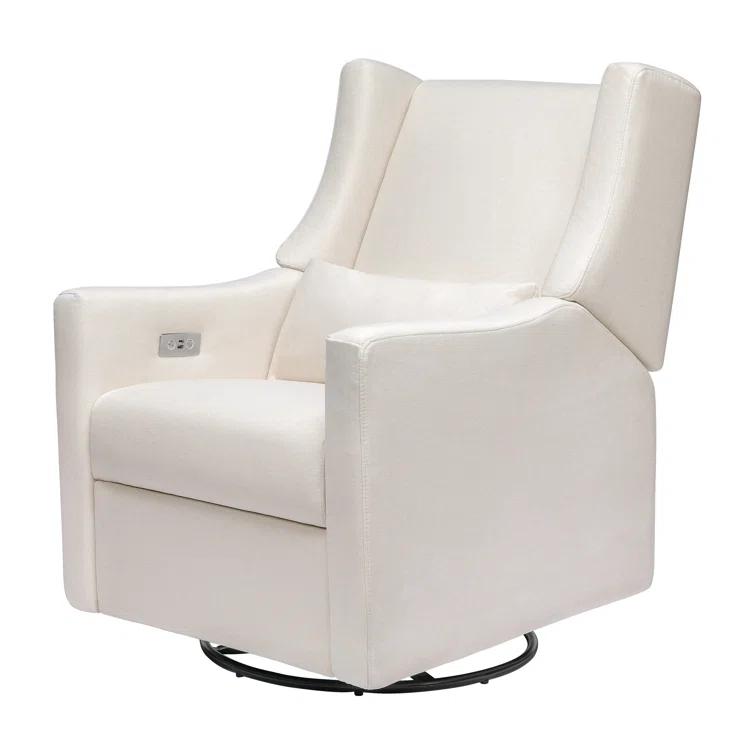 Babyletto Kiwi Cream Electronic Swivel Glider Power Recliner Nursery Chair