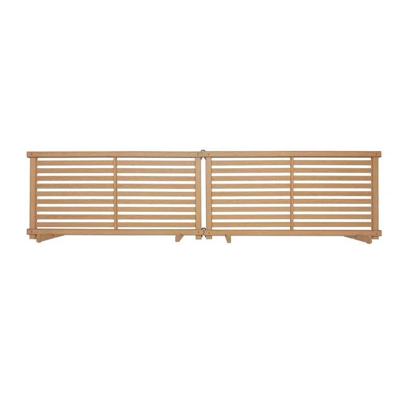 Zippity Outdoor Products 22in H x 44in W (2 Panels) Freestanding Zippity Portable Puppy Fence Kit, Cedar Color Dog Puppy Playpen, Dog Fence Outdoor for Yard, Vinyl Picket Outdoor Dog Fence, Dog Play Pen Indoors, ZP19072