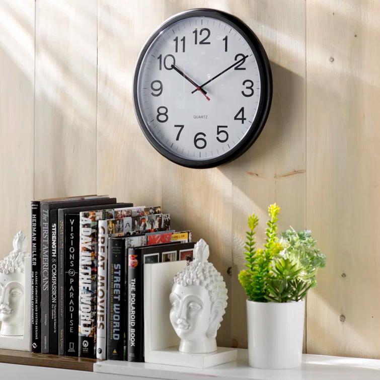 UNIVERSAL Indoor/Outdoor Clock 13 1/2" Black 11381