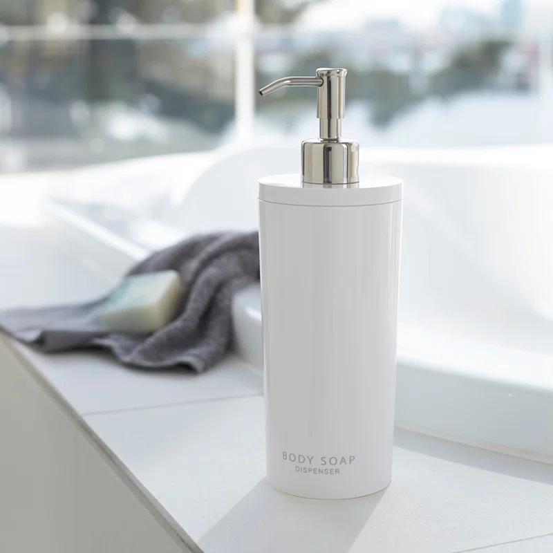 Yamazaki Home Yamazaki Home Body Soap Dispenser, Contemporary Bottle Pump For Shower, 16.9 fluid oz.
