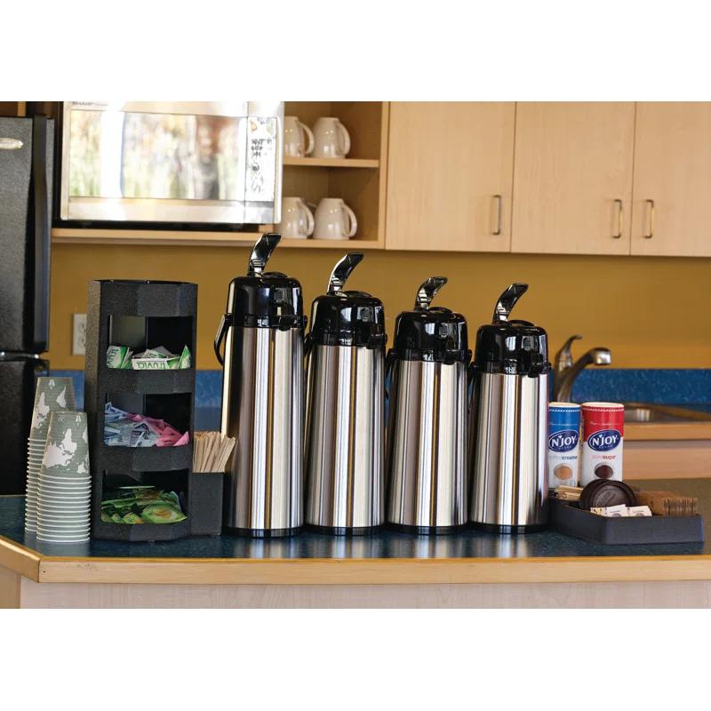 Service Ideas Glass Vacuum Insulated Airpot with Lever Lid