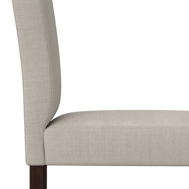 Simpli Home Acadian Linen Parsons Chair (Set of 2)