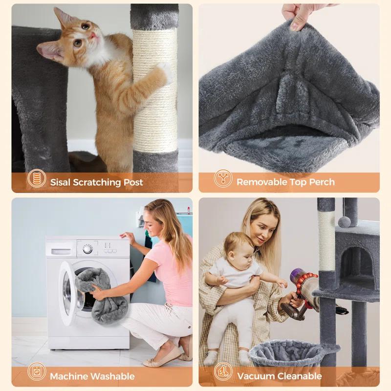 Archie & Oscar™ Indoor Cat Tower with Sisal Scratching Post