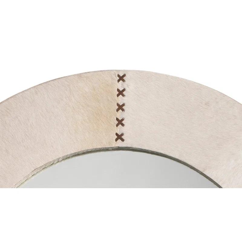 Aaden Round Hide Wall Mirror