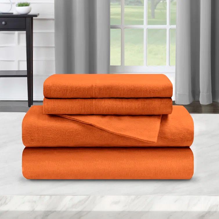 Superior Vintage Floral Paisley Flannel Cotton Bed Sheet Set