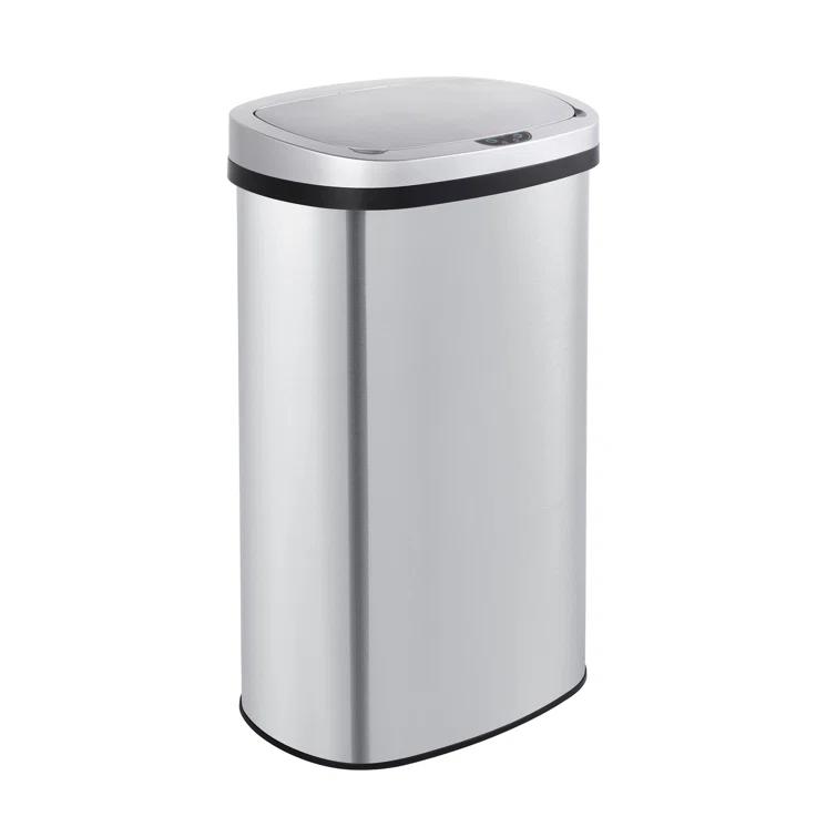 Innovaze Innovaze Stainless Steel 15.85 Gallon Oval Motion Sensor Trash Can