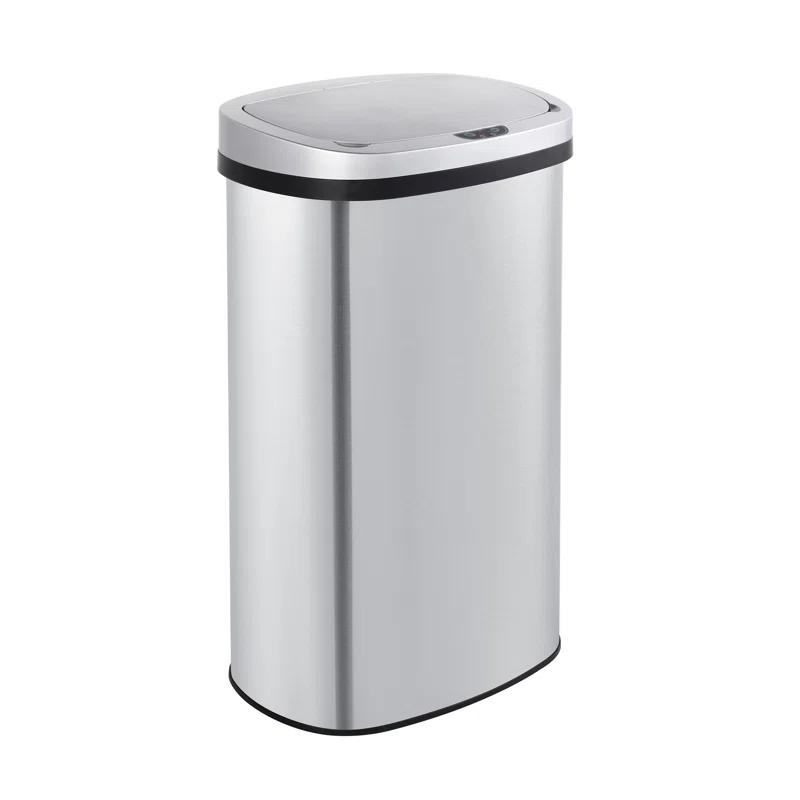 Innovaze Innovaze Stainless Steel 15.85 Gallon Oval Motion Sensor Trash Can