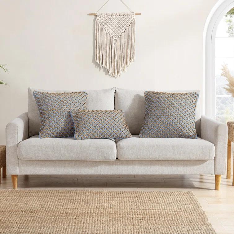 Boho Living Boho Living Jada Decorative Pillow Collection Living Cotton Blend Square Throw Pillow Cover (Set of 2)